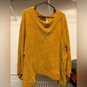 Nellie Mae Mustard Oversized Sweater- Medium